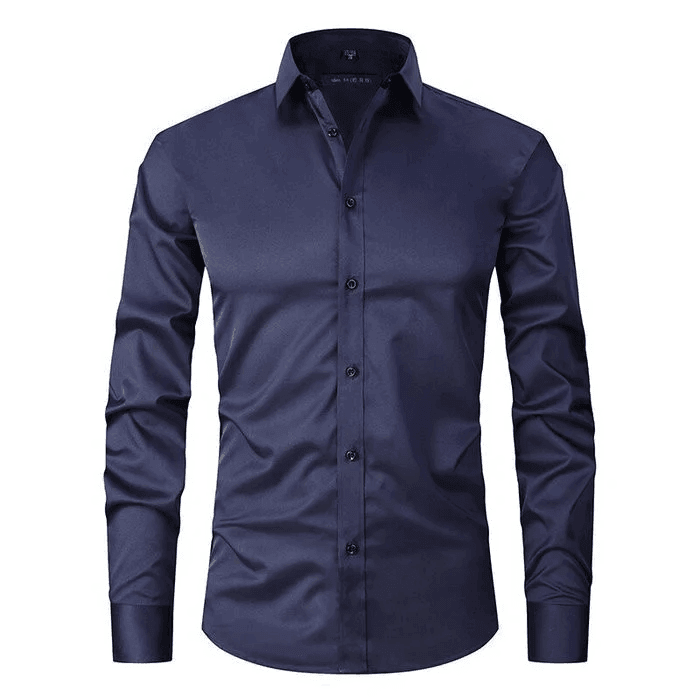 Heren Langarm Overhemd | Slim Fit, Knopen