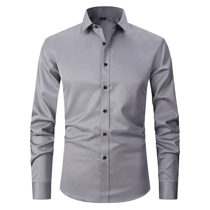 Heren Langarm Overhemd | Slim Fit, Knopen