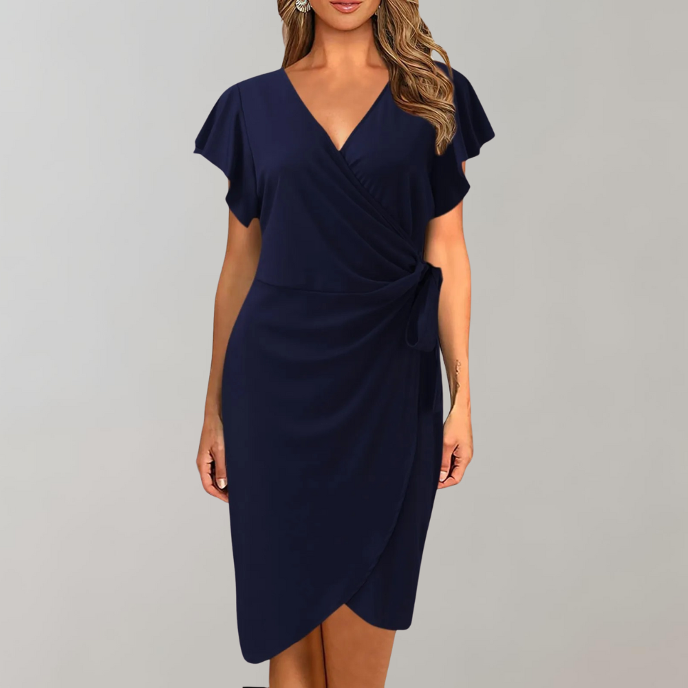 Dames Zomer Jurk | Kort, Wikkeldesign