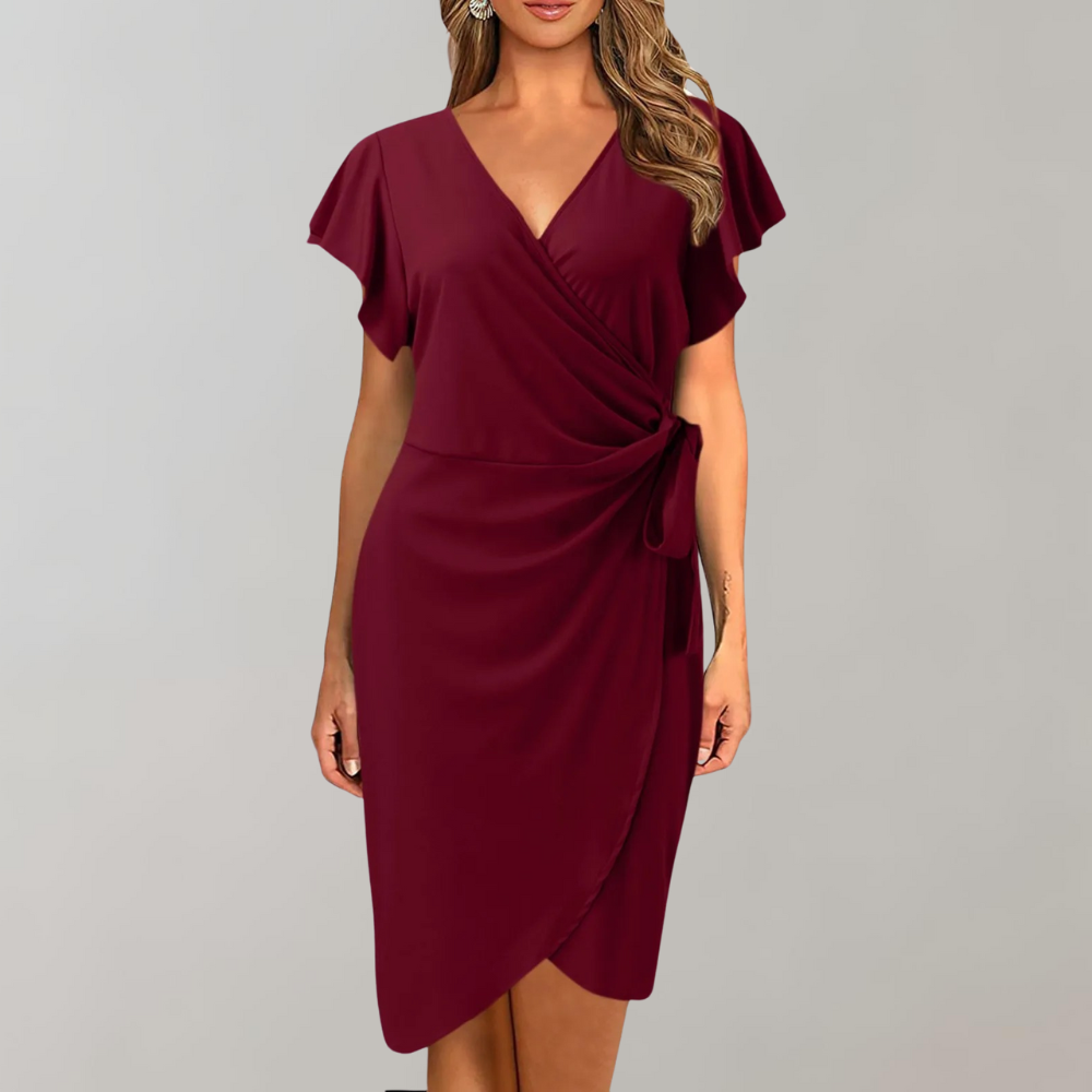 Dames Zomer Jurk | Kort, Wikkeldesign