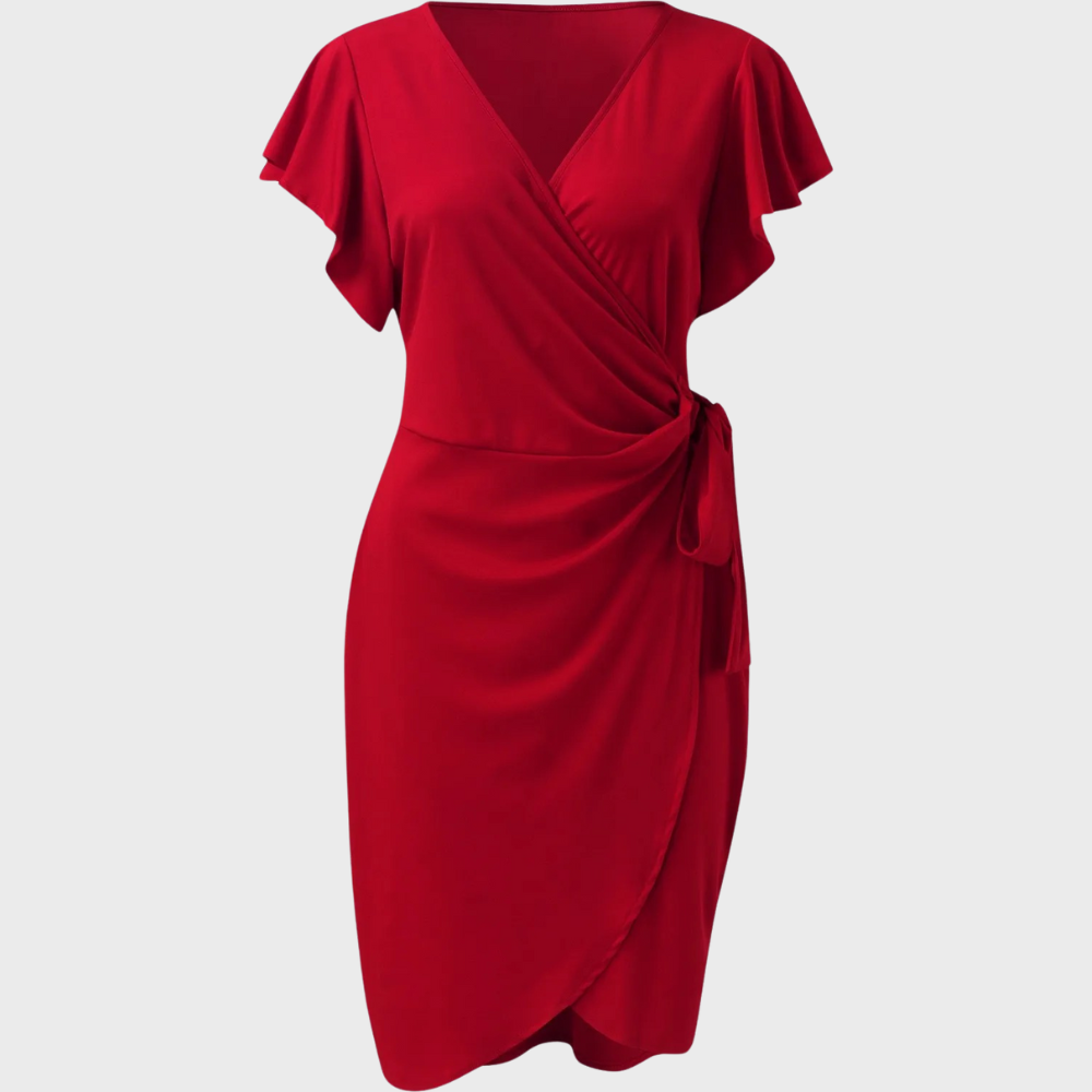 Dames Zomer Jurk | Kort, Wikkeldesign