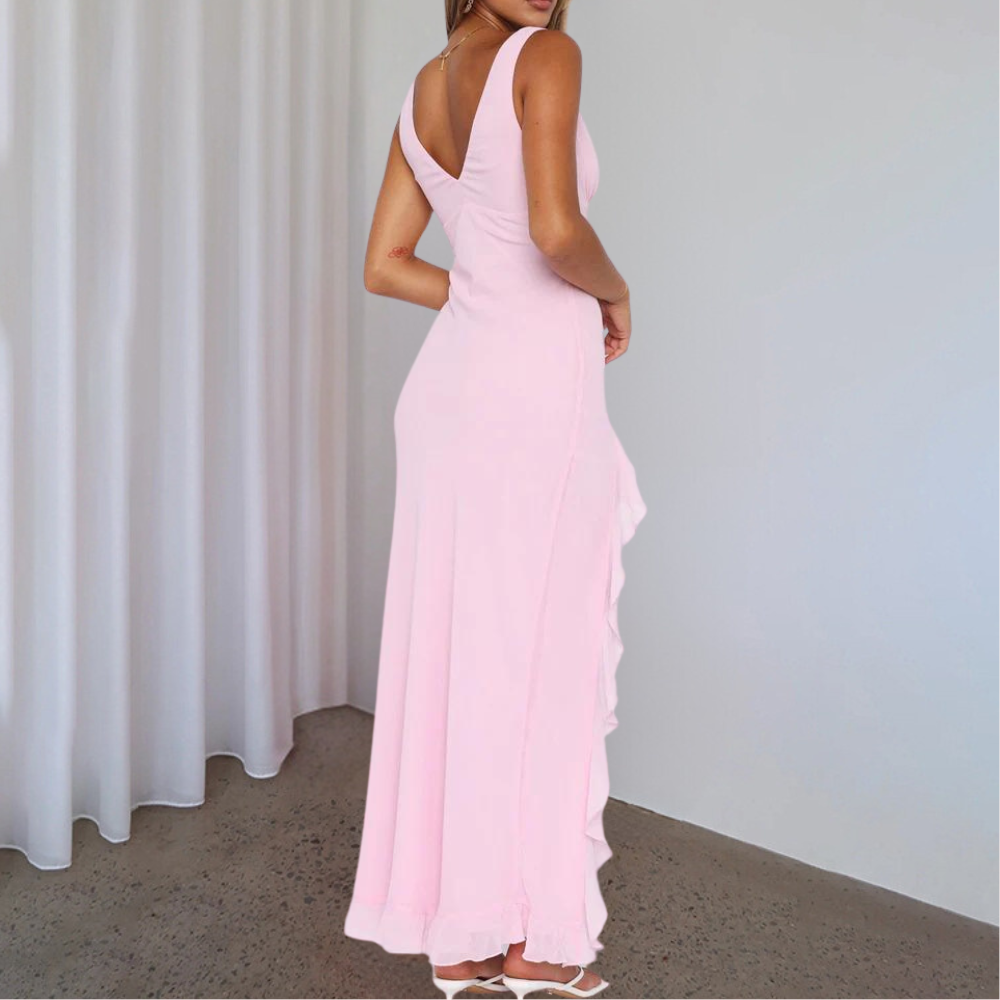 Dames Elegante avondjurk met hoge split | Maxi