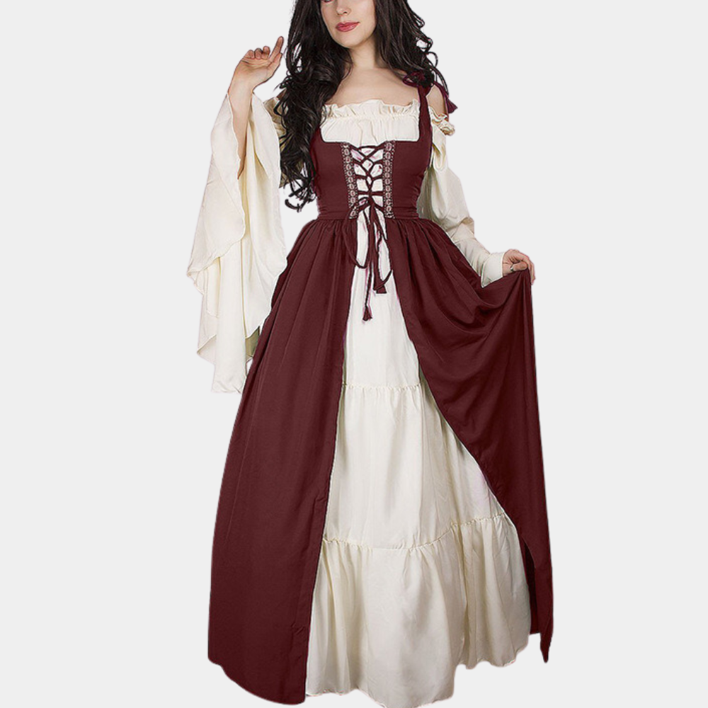 Dames Vintage Jurk | Lang, A-Lijn