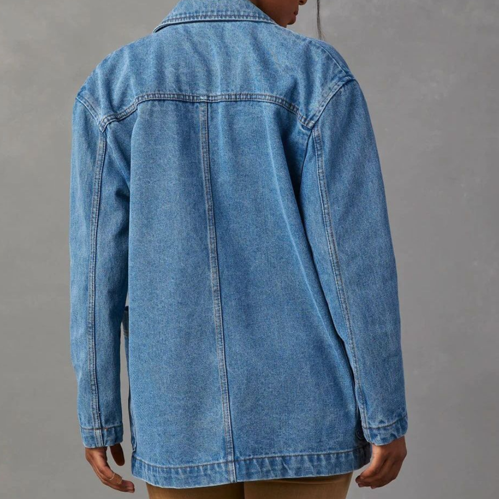 Damesjeansjack met Zakken | Casual, warme en Lichte Jas