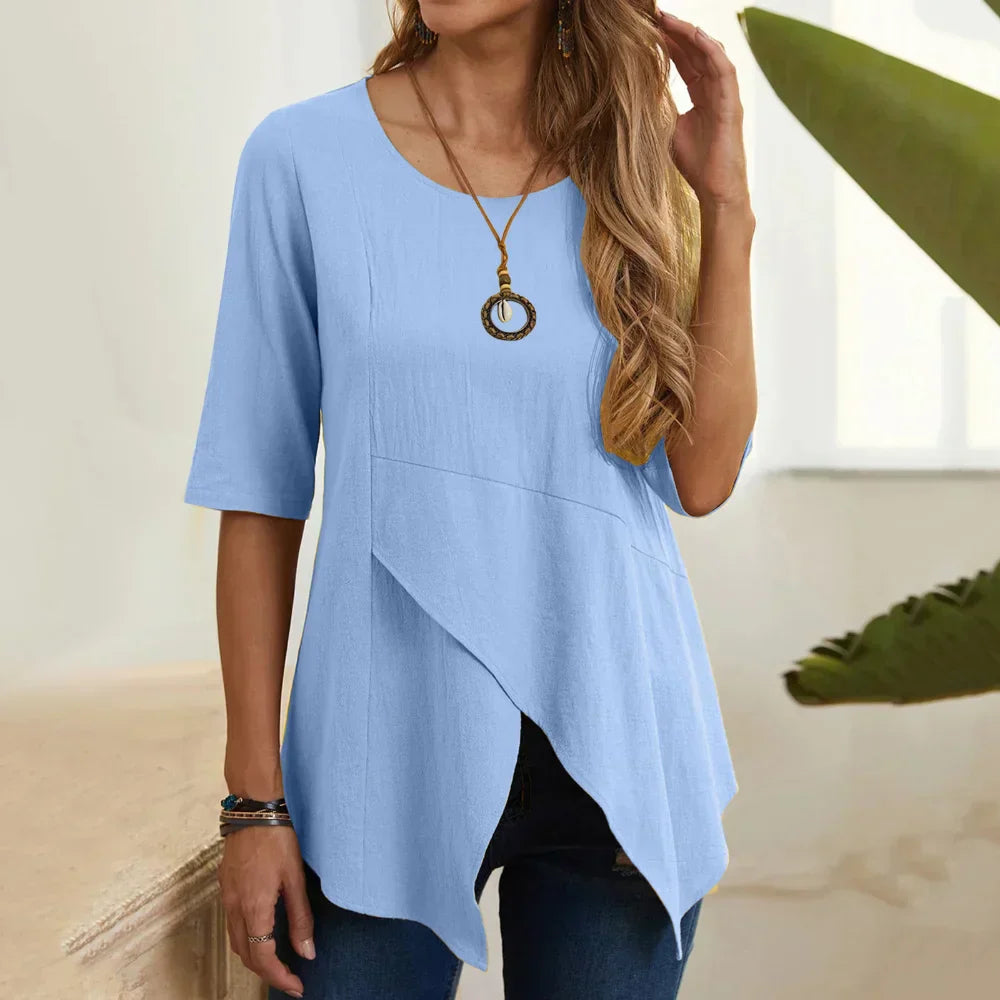 Dames Zomer Tuniek | Halflang, Asymmetrisch