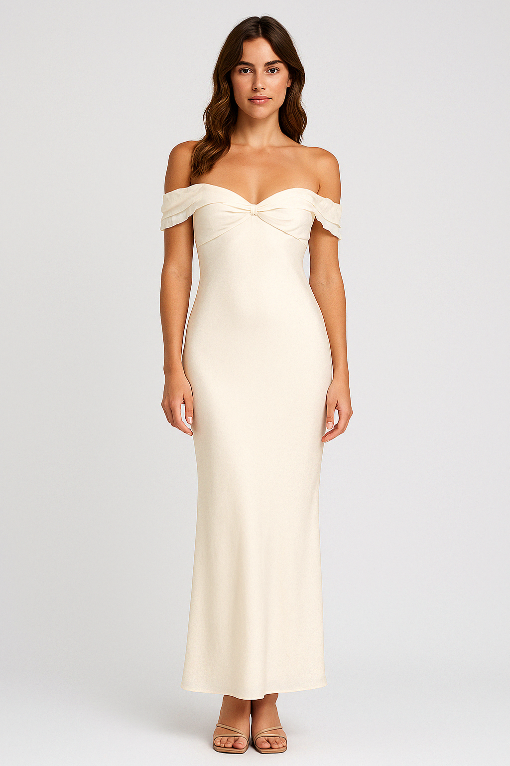 Dames Elegante Blote-Schouders Avondjurk | Maxi