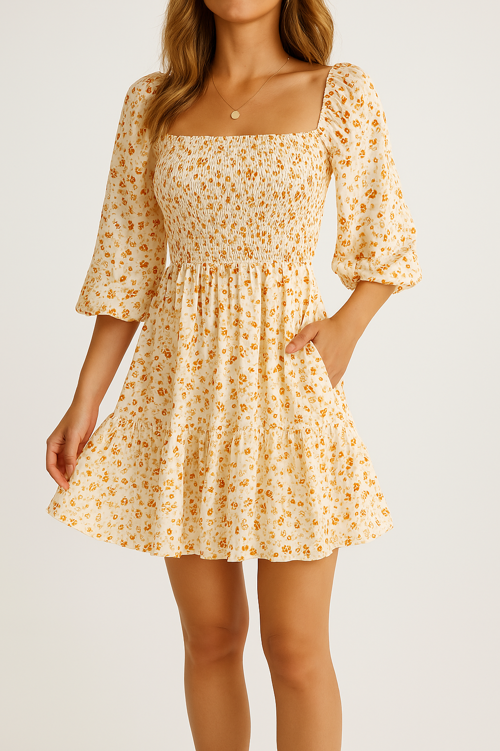 Dames Gebloemde luchtige zomerjurk | Mini