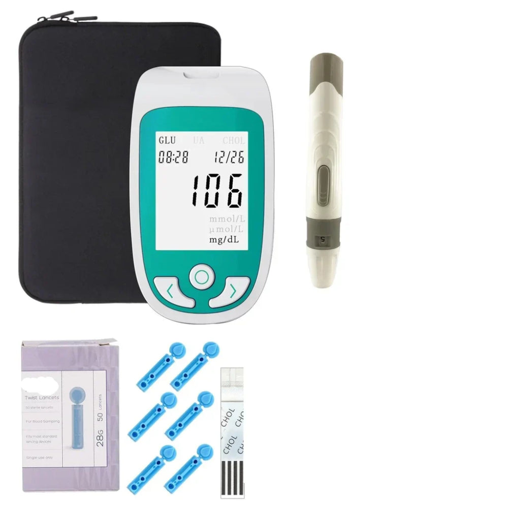 Cholesterol Testset voor Thuisgebruik Draagbare Bloed Glucose Meter
