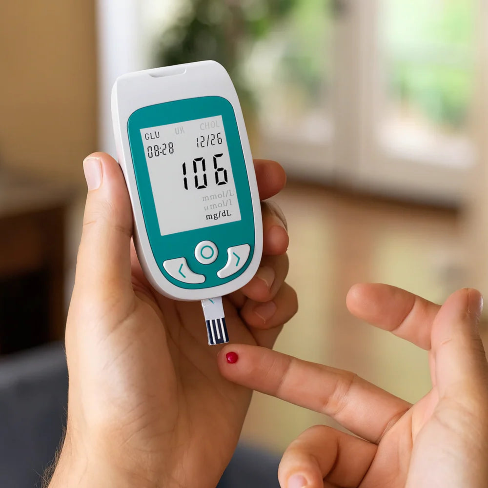 Cholesterol Testset voor Thuisgebruik Draagbare Bloed Glucose Meter