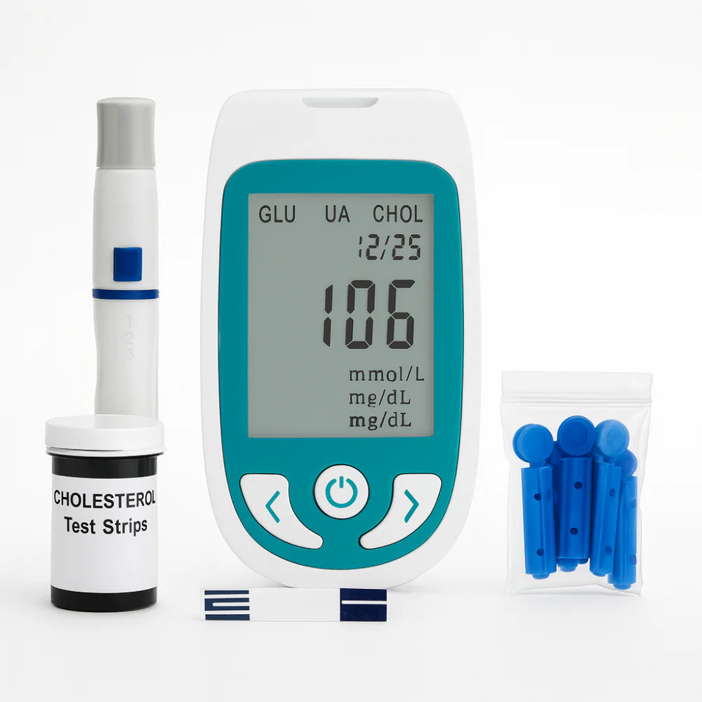 Cholesterol Testset voor Thuisgebruik Draagbare Bloed Glucose Meter