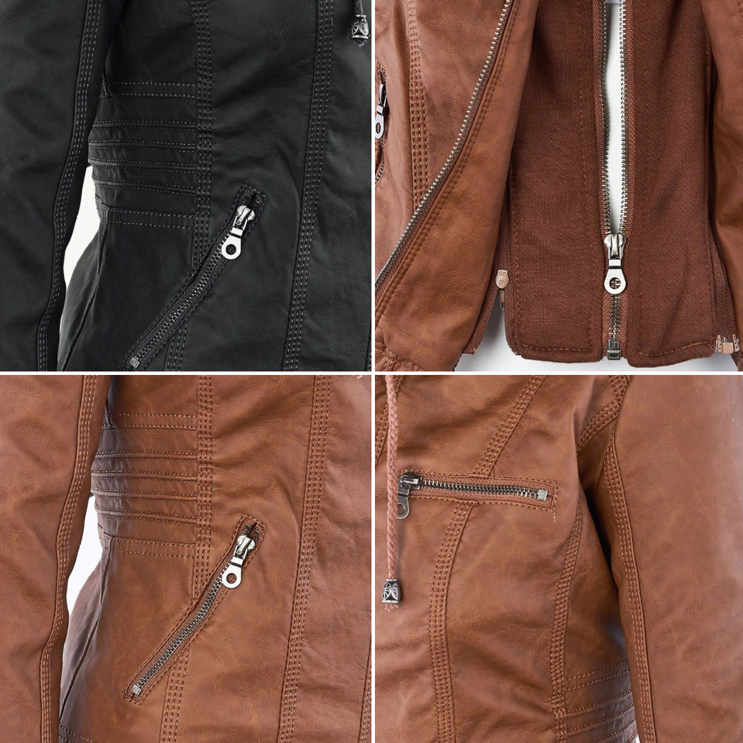 Dames Winter Jack | Kort, Imitatieleer