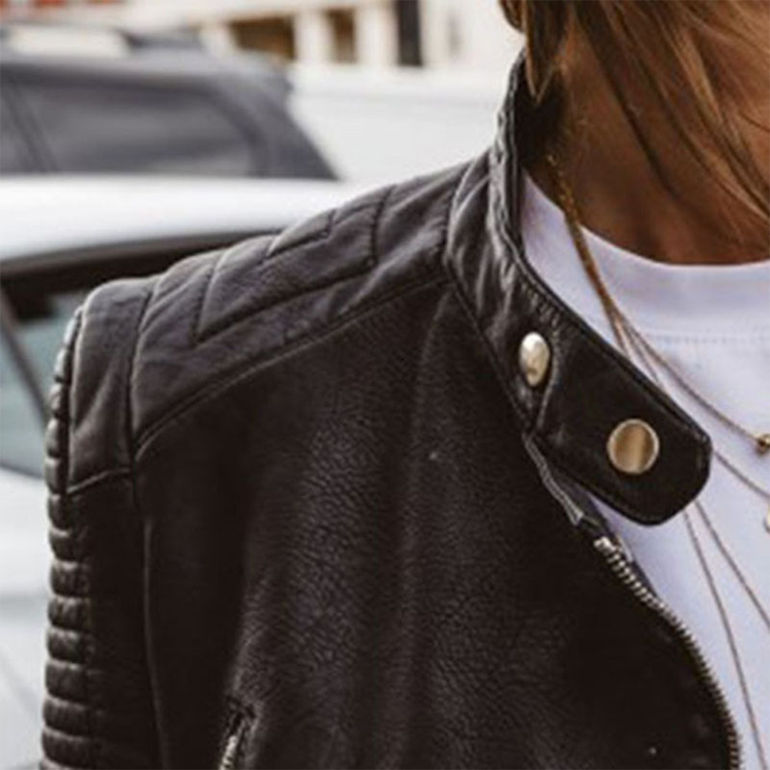 Dames Herfst Jas | Kort, Met Ritsdetails
