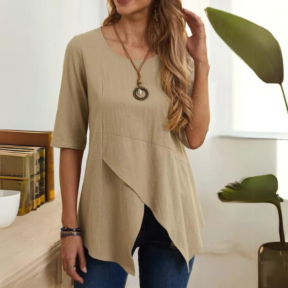 Dames Zomer Tuniek | Halflang, Asymmetrisch