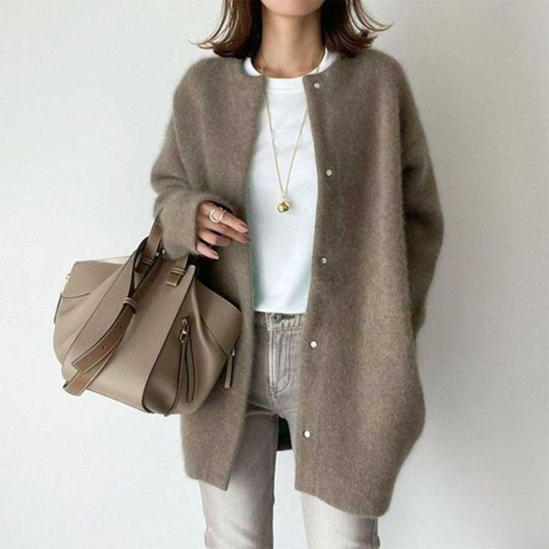 Dames Oversized Cardigan | Lang, Knopen