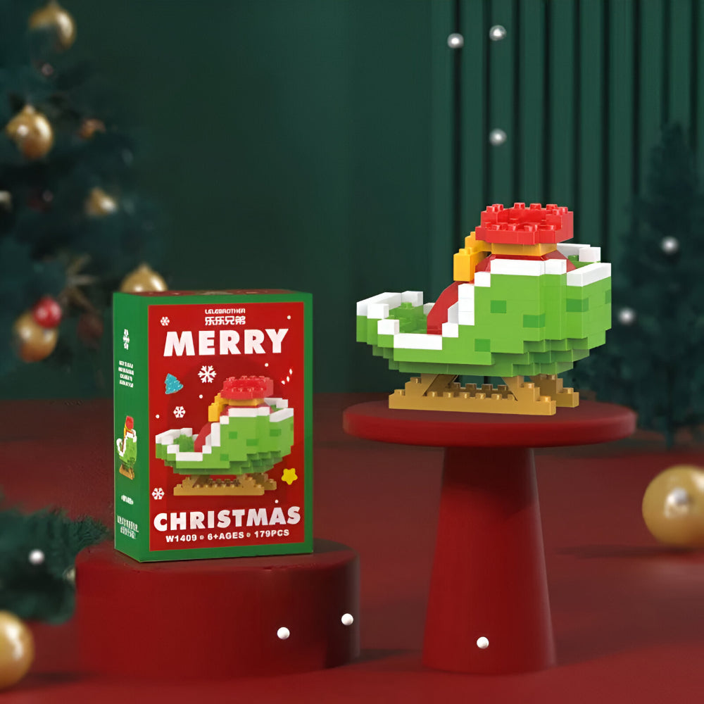 Bouwstenen Kerstfiguren Set voor Kinderen en Gezin Decoratie