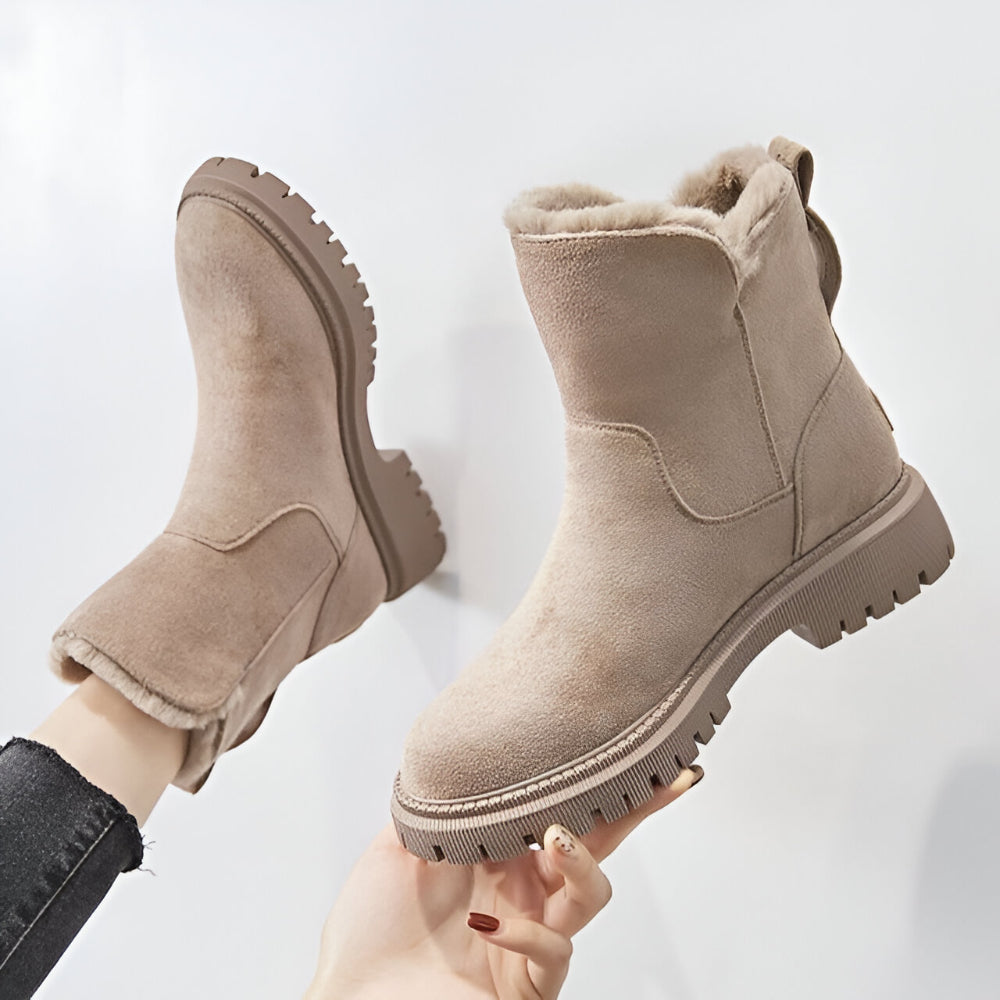Dames Warme Winter Enkellaarzen – Platform Gevoerd