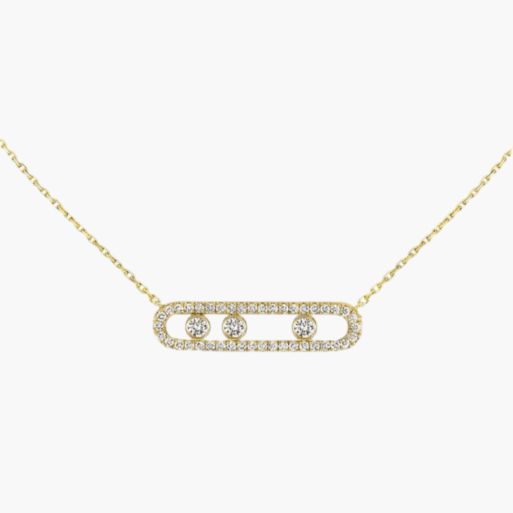 Dames Minimalistische Ketting - Elegant Zirkonia Hanger