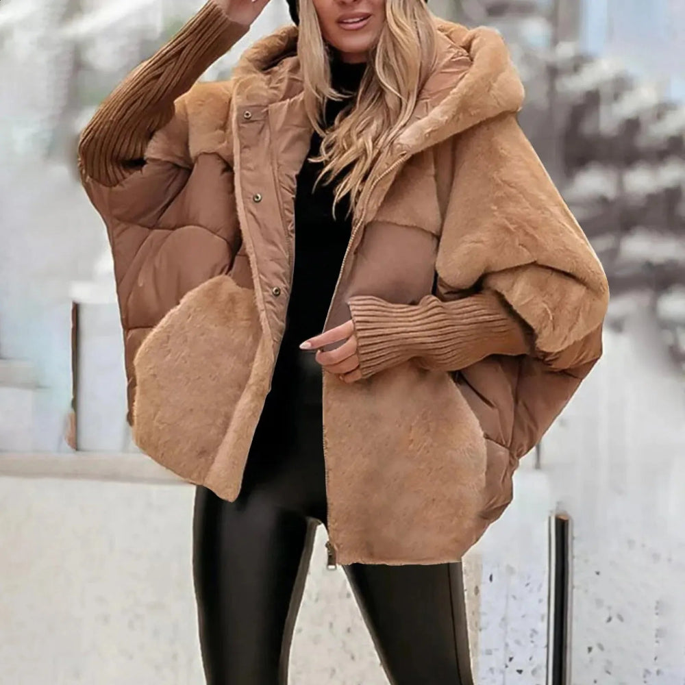 Dames Oversized Winter Puffer Jas - Gevoerd Capuchon