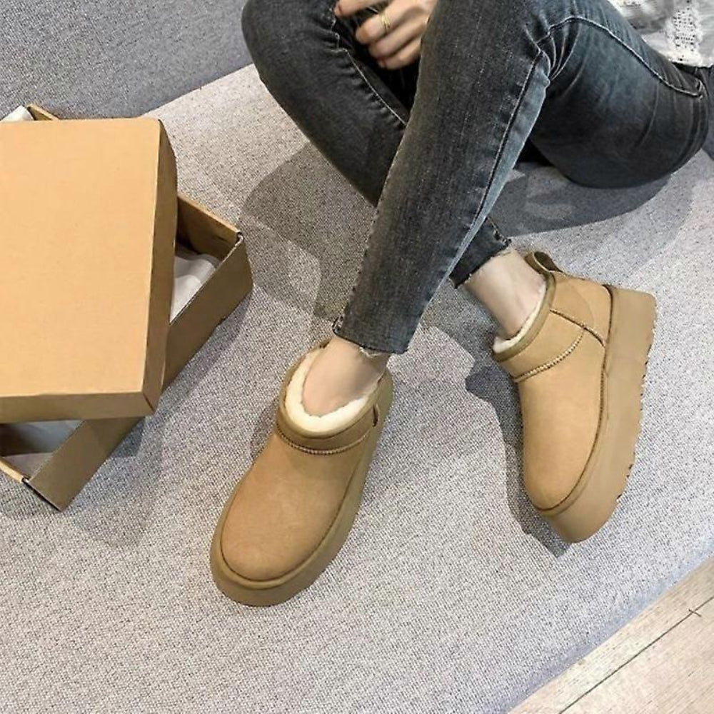 Dames Winter Gevoerde Sneeuwlaarzen - Instap Comfortabel