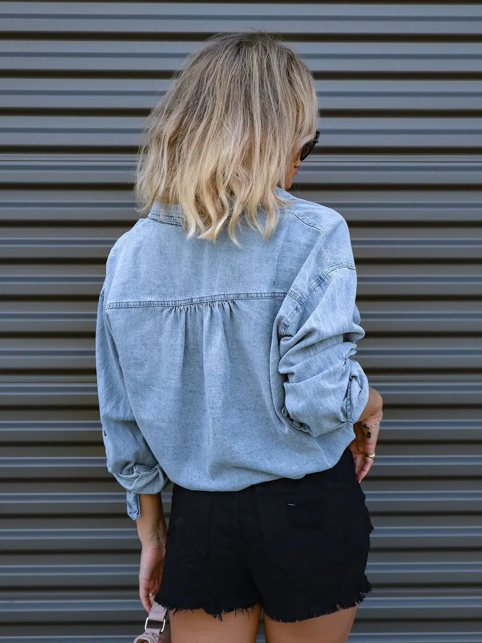 Dames Elegante Top | Spijkerblouse Feestelijk