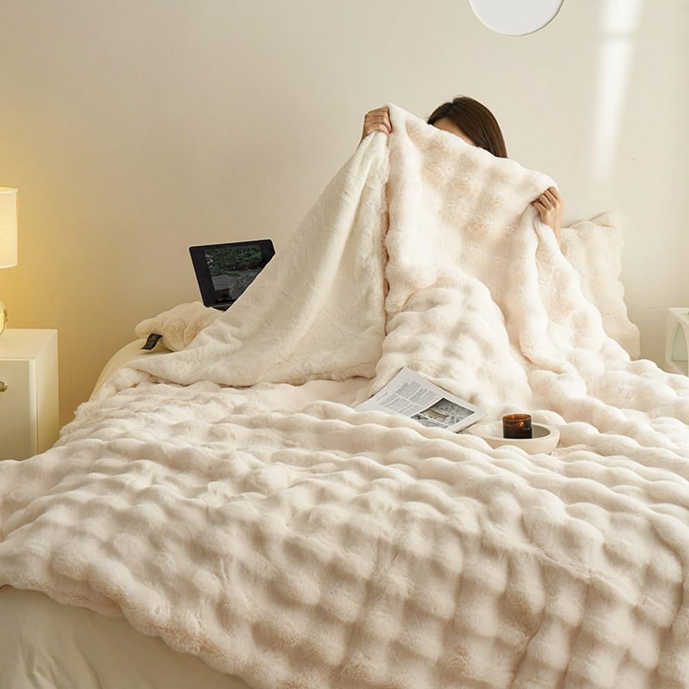 Dubbelzijdige Fleece Deken Zacht Warm Fluffy voor Alle Seizoenen 0