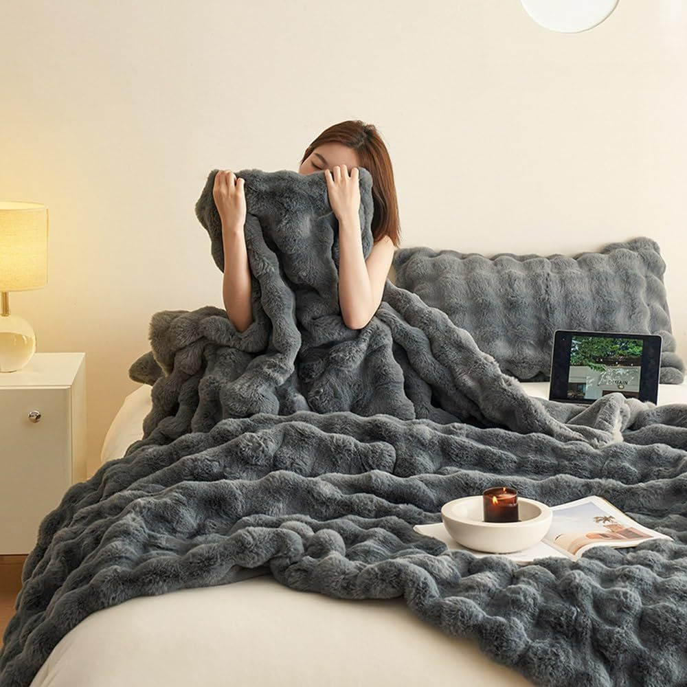 Dubbelzijdige Fleece Deken Zacht Warm Fluffy voor Alle Seizoenen 1