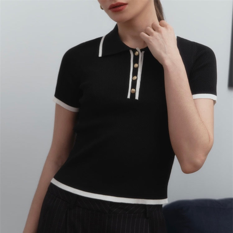 Dames Zomer Poloshirt | Kurzarm, Getailleerd