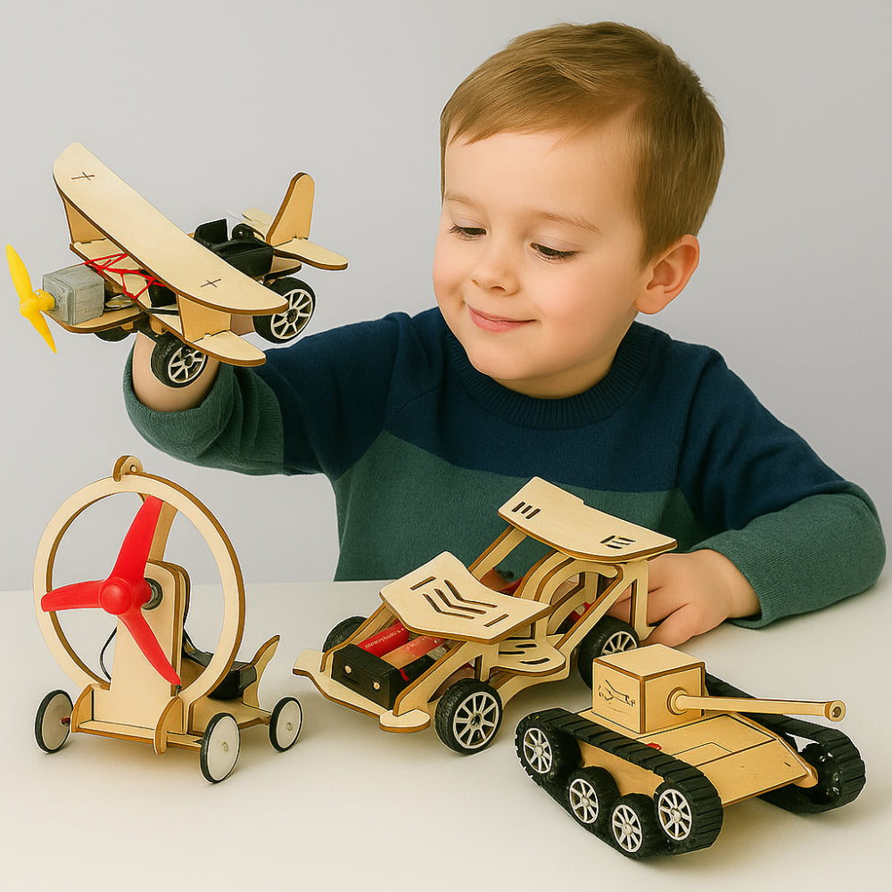 Educatief Bouwspeelgoed Hout STEM Set Kinderen Wetenschap