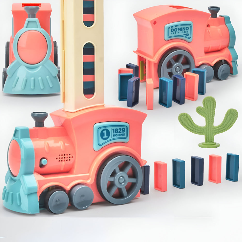 Domino Trein Speelgoed Set Kinderen Educatief 20 Stenen Kunststof