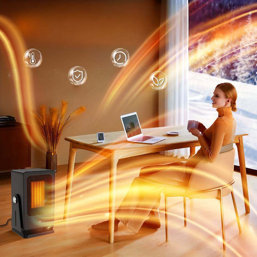 Elektrische Keramische Kachel Compact Draagbaar Snel Verwarmend Veilig
