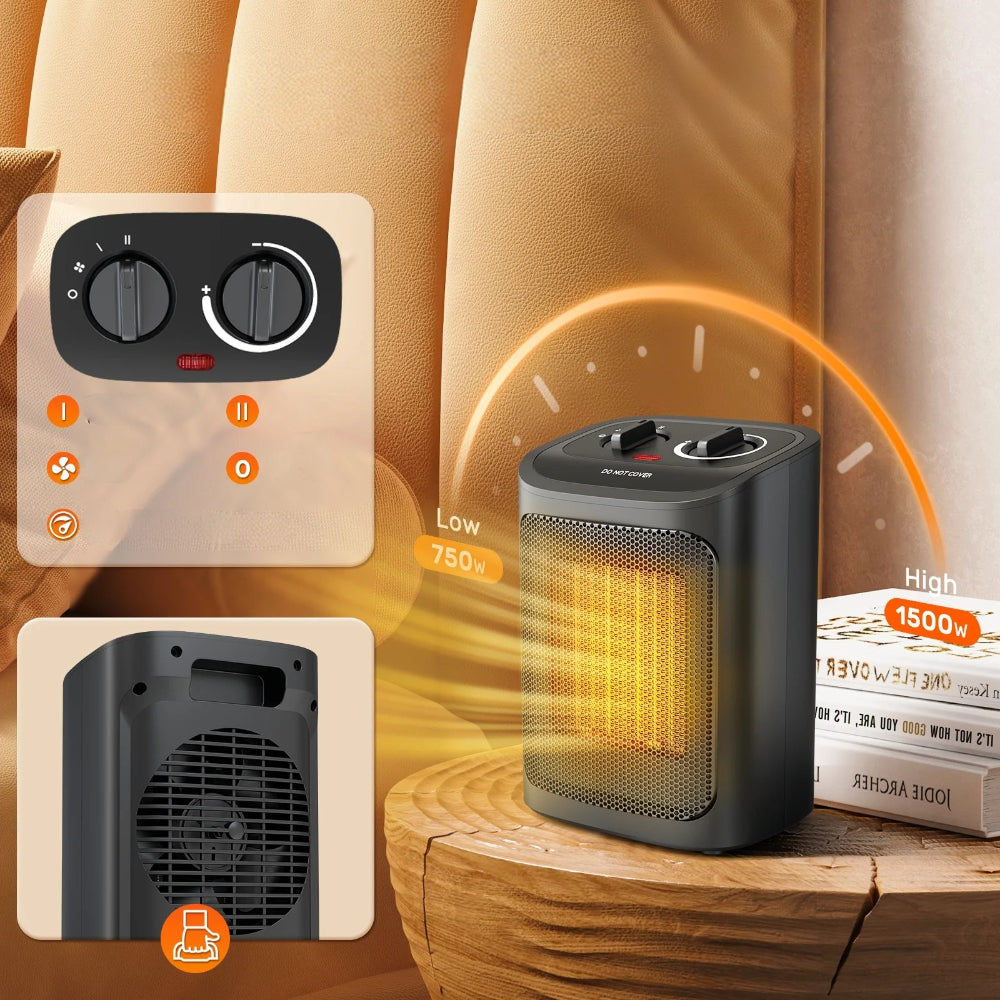 Elektrische Keramische Kachel Draagbaar Energiezuinig Snel Verwarmend