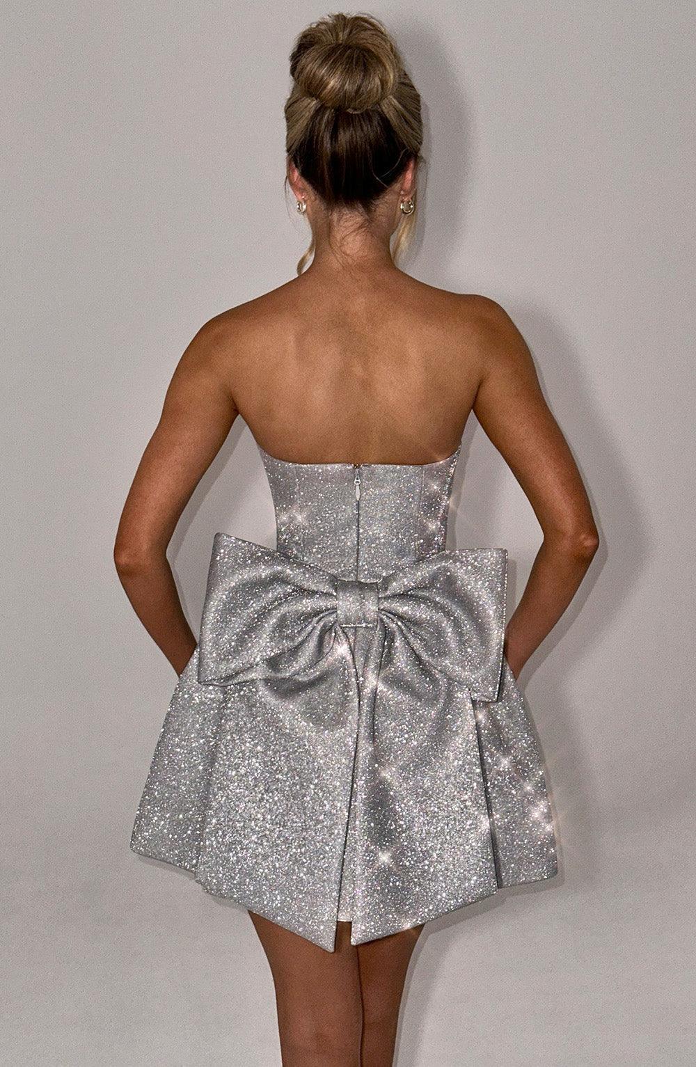 Dames Glanzende Gala Cocktailjurk | Mini