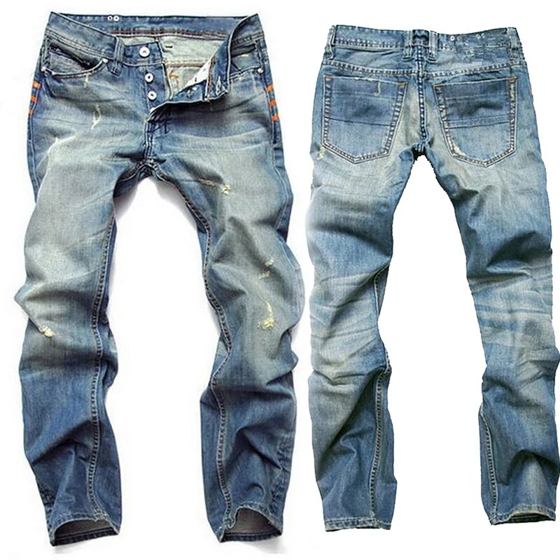 Heren Jeans Broek | Versleten Effect