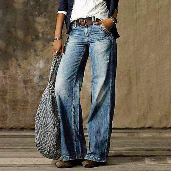 Dames Zomer Jeans | Lang, Wijduitlopend