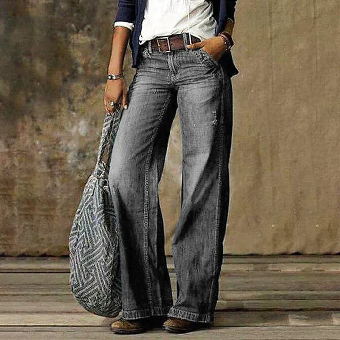 Dames Zomer Jeans | Lang, Wijduitlopend