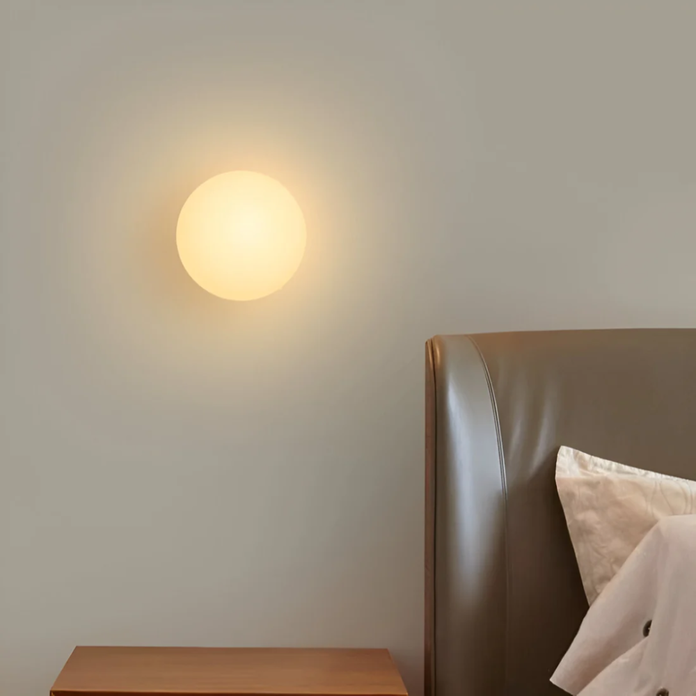 Glazen Wandlamp met Warm Wit Licht Moderne LED Wandverlichting