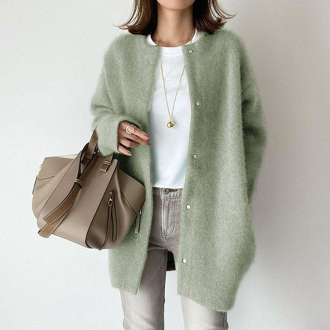 Dames Oversized Cardigan | Lang, Knopen