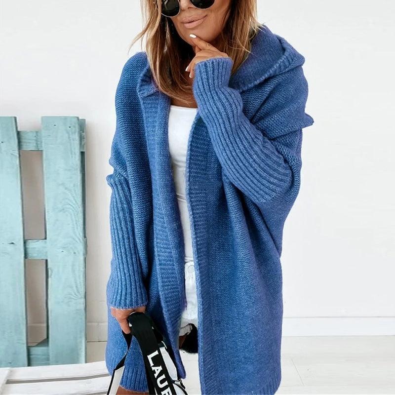 Dames Herfst Cardigan | Oversized, Met Capuchon