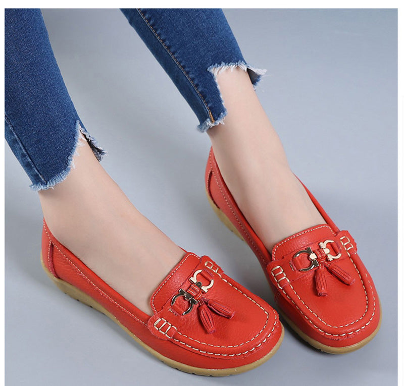 Dames Comfortabele Schoenen | Loafers met Kwastjes