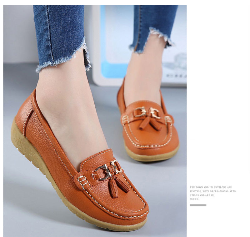 Dames Comfortabele Schoenen | Loafers met Kwastjes