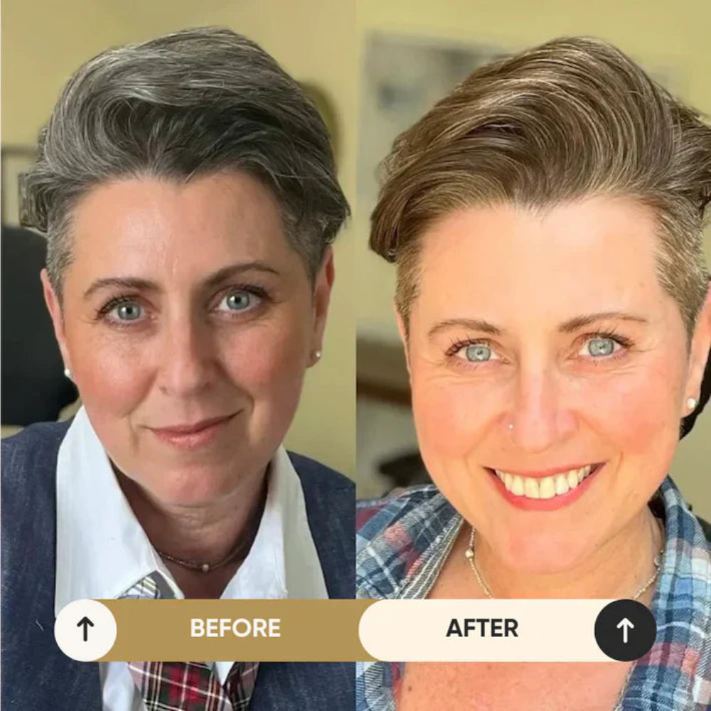 Haarkleur Shampoo Ammoniavrij Snelle Grijsdekking Behandeling