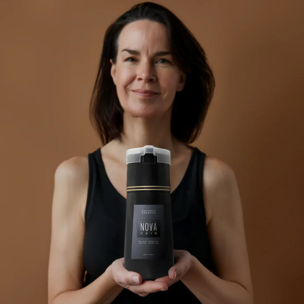 Haarkleur Shampoo Ammoniavrij Snelle Grijsdekking Behandeling