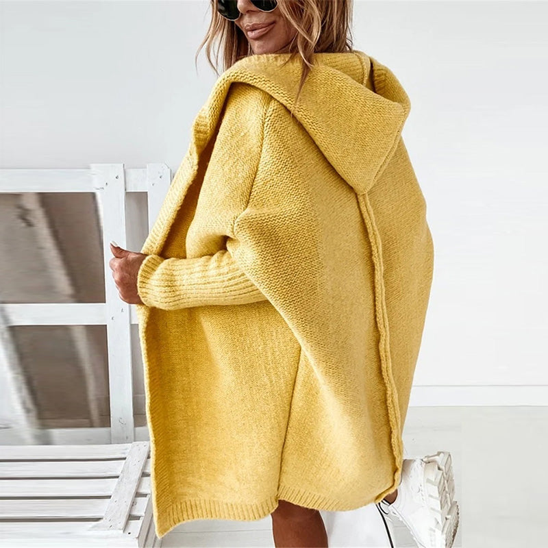 Dames Herfst Cardigan | Oversized, Met Capuchon