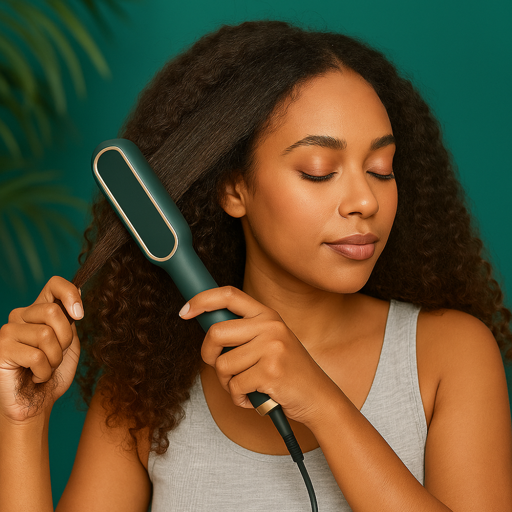 Hairstyling Borstel Ionisch Verwarmd Glad Haar