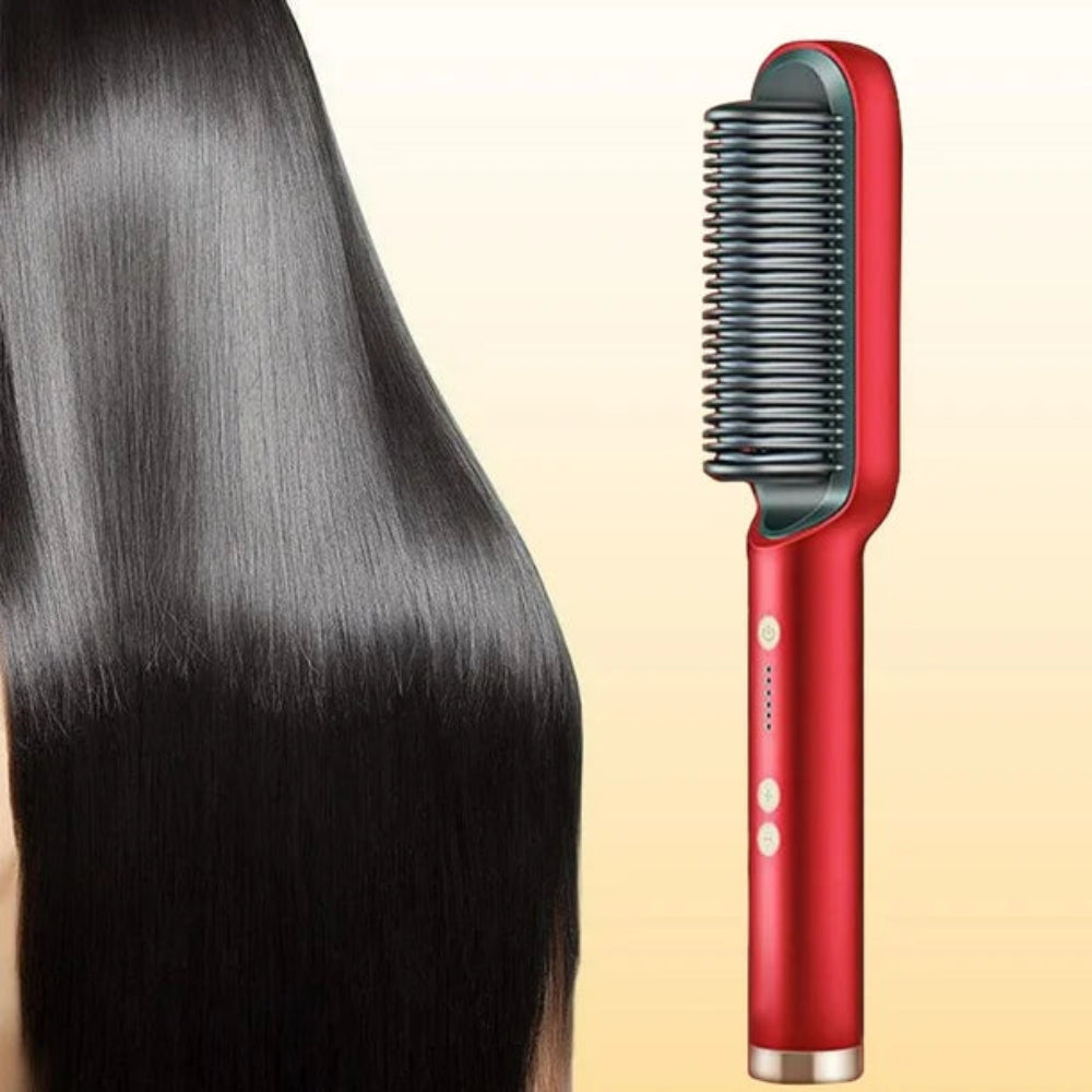 Hairstyling Borstel Ionisch Verwarmd Glad Haar