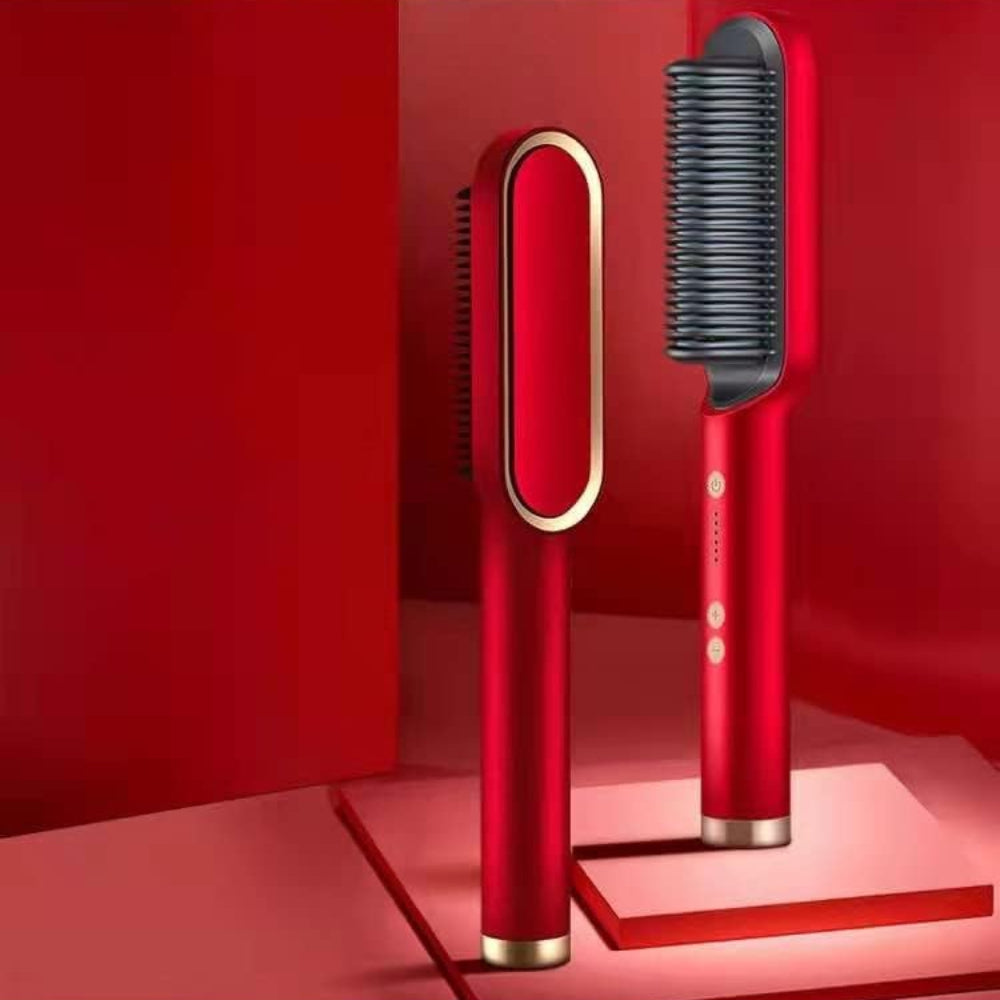 Hairstyling Borstel Ionisch Verwarmd Glad Haar