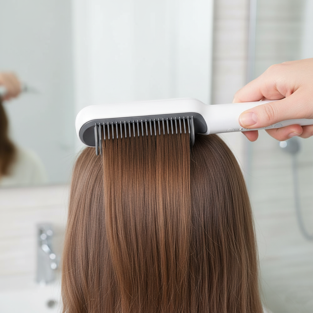 Hairstyling Borstel Ionisch Verwarmd Glad Haar