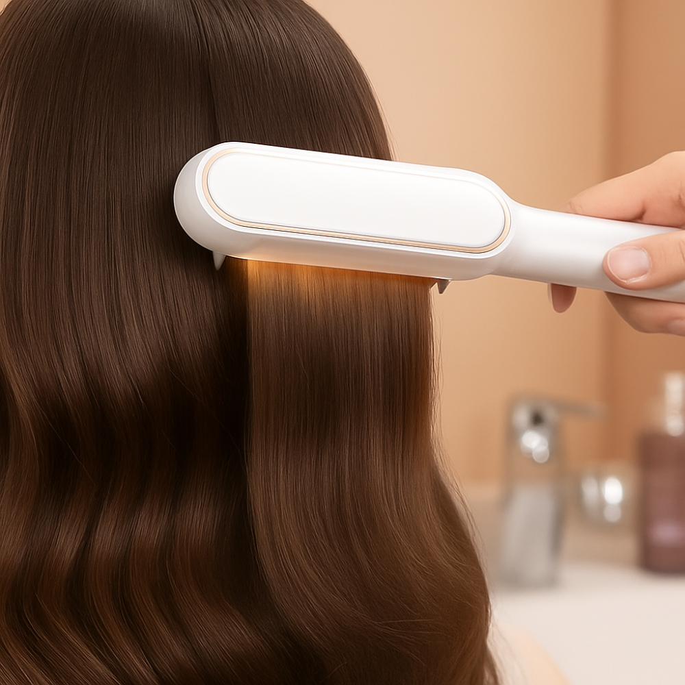 Hairstyling Borstel Ionisch Verwarmd Glad Haar