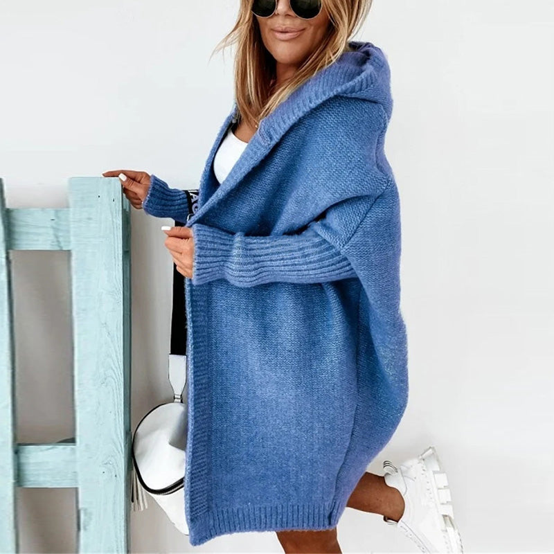 Dames Herfst Cardigan | Oversized, Met Capuchon