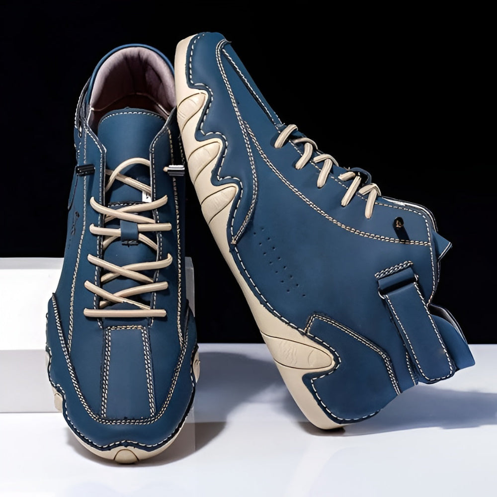 Heren Artistiek Design Enkellaarzen - Uniek Golf Veters